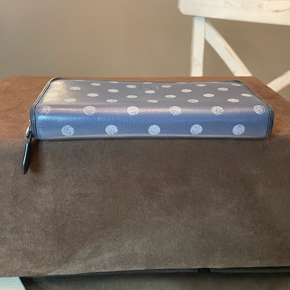 Loewe blue and white polka dot zip around wallet *WITH BOX* - Picture 5 of 15